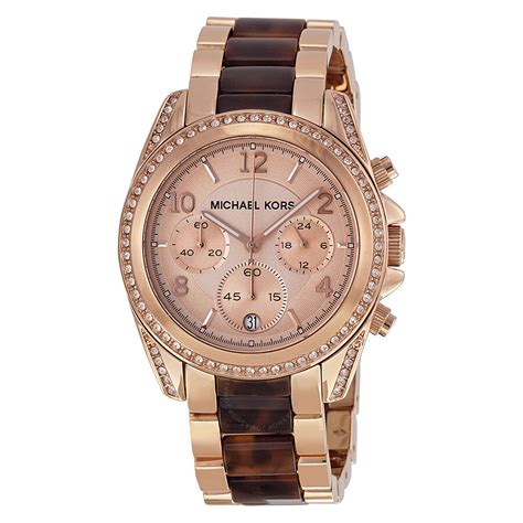 michael kors rose gold watch on sale|rose gold mk watch women's.